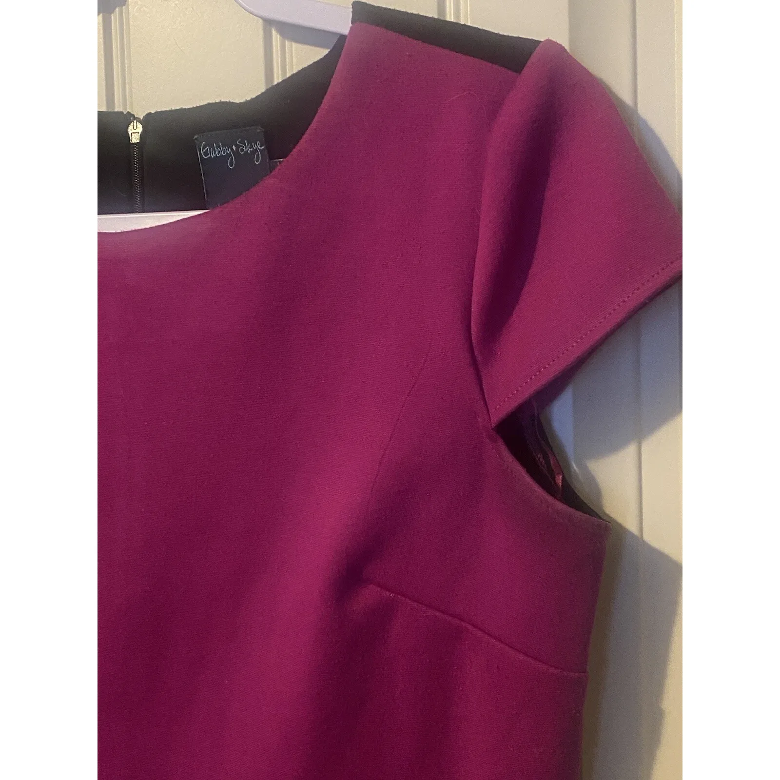 Gabby Style Black/Pink/Orange Color block Short Sleeve Dress - Image 4