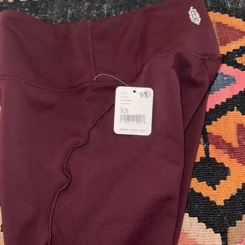 Free people leggings boho hiking gym yoga casual Pilates form fitting skinny - Image 4