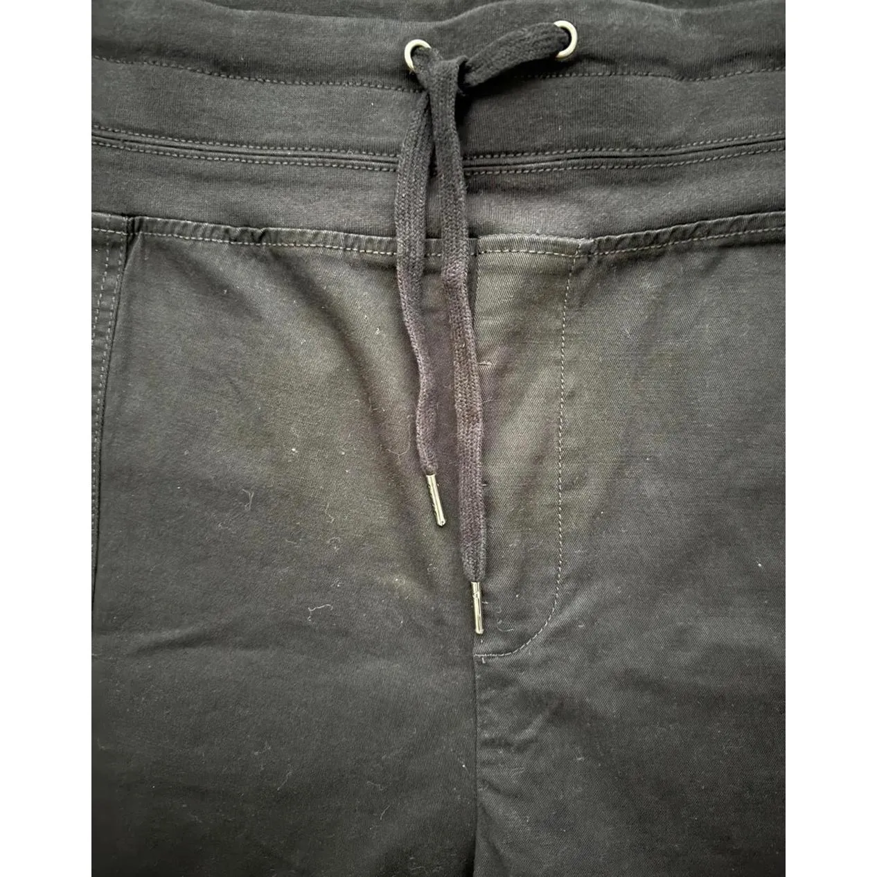 New Terra & Sky Women's Utility Shorts Size 4X 28W 30W Black Cotton Spandex - Image 4