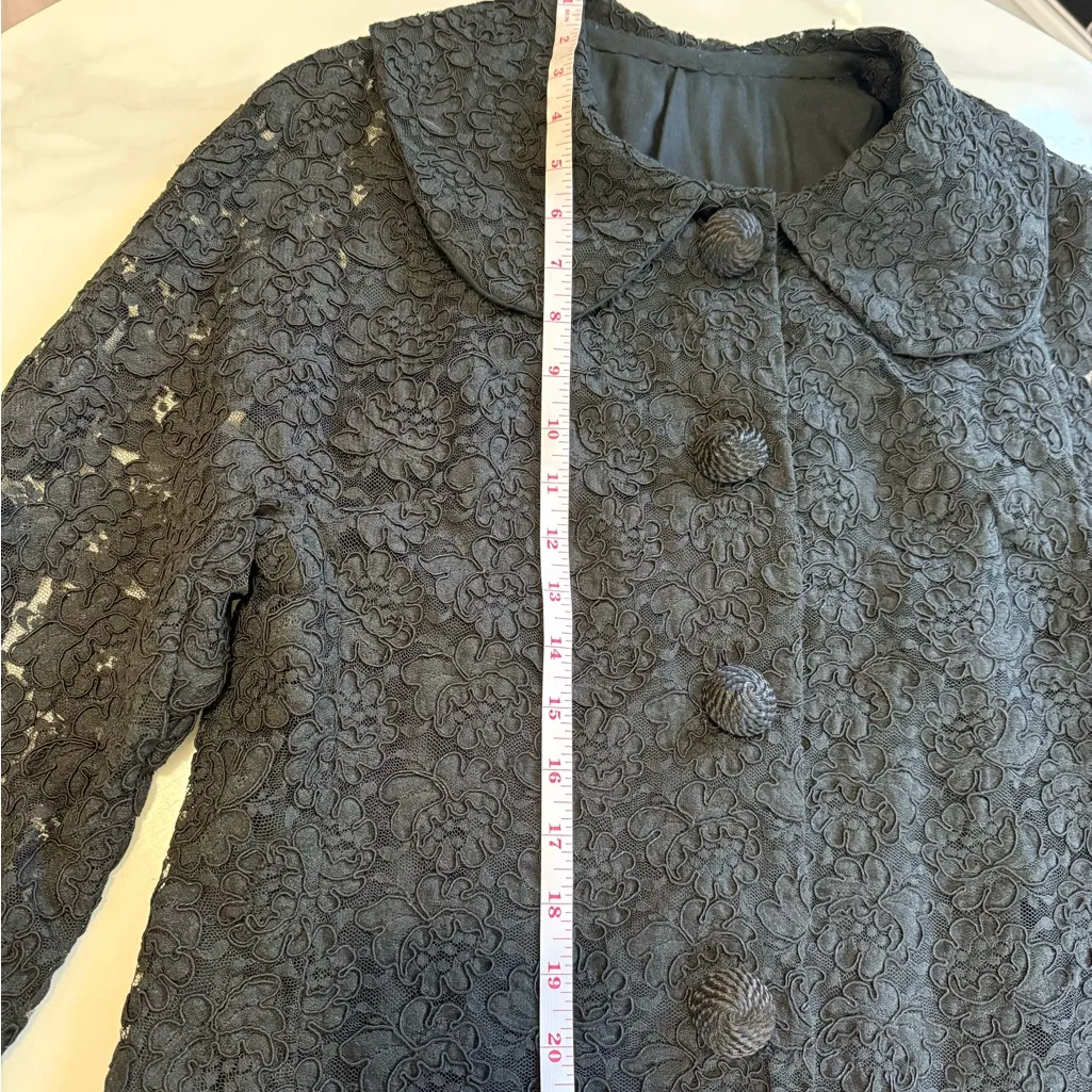 Elegant Black Lace Women's Jacket Size none - Image 8