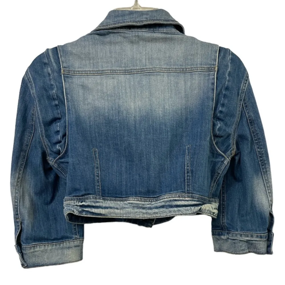 Massimo Dutti Crop denim jacket size XS - Image 2