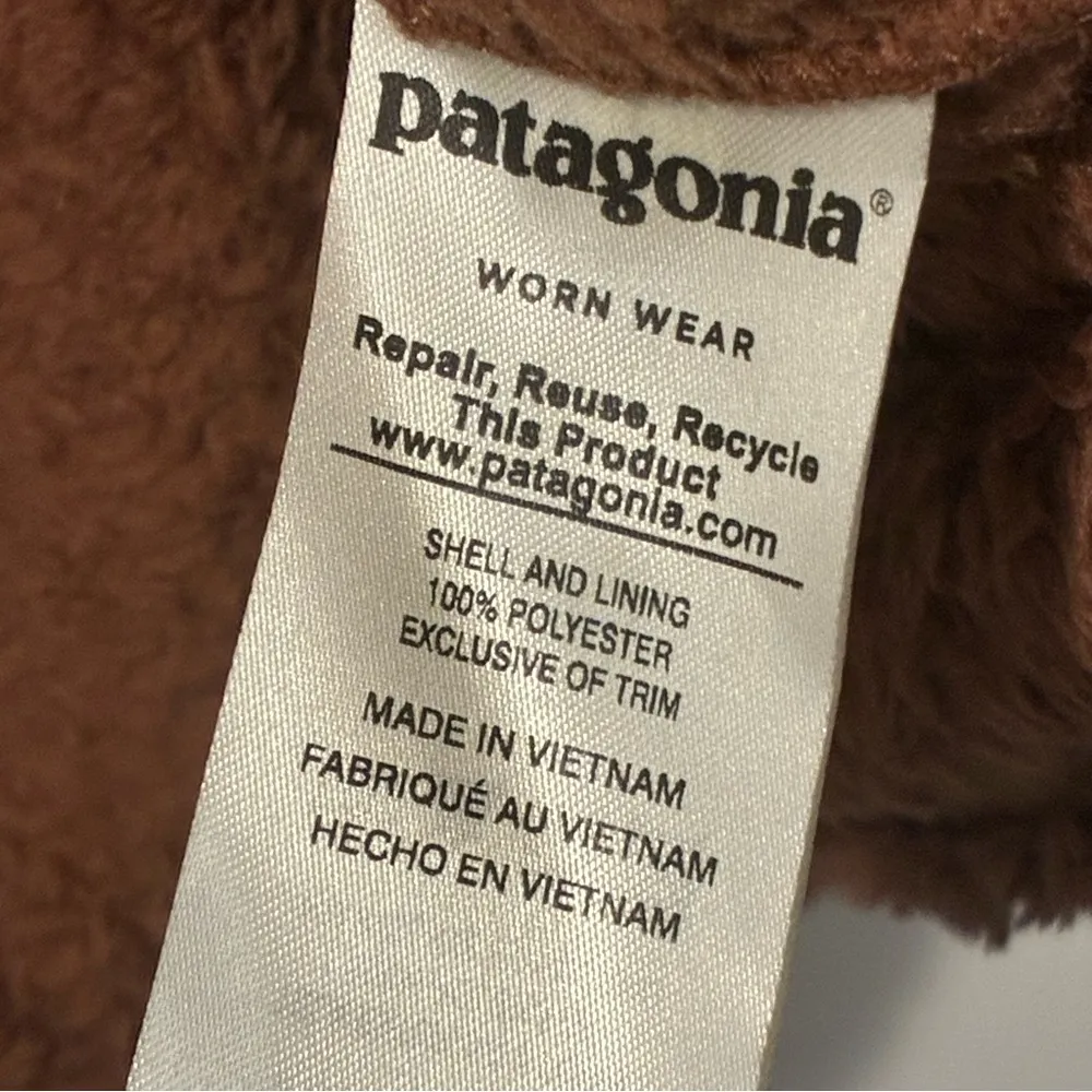 Patagonia Brown Fleece Women's Los Gatos 1/4-Zip Pullover Sweatshirt Size Small - Image 4