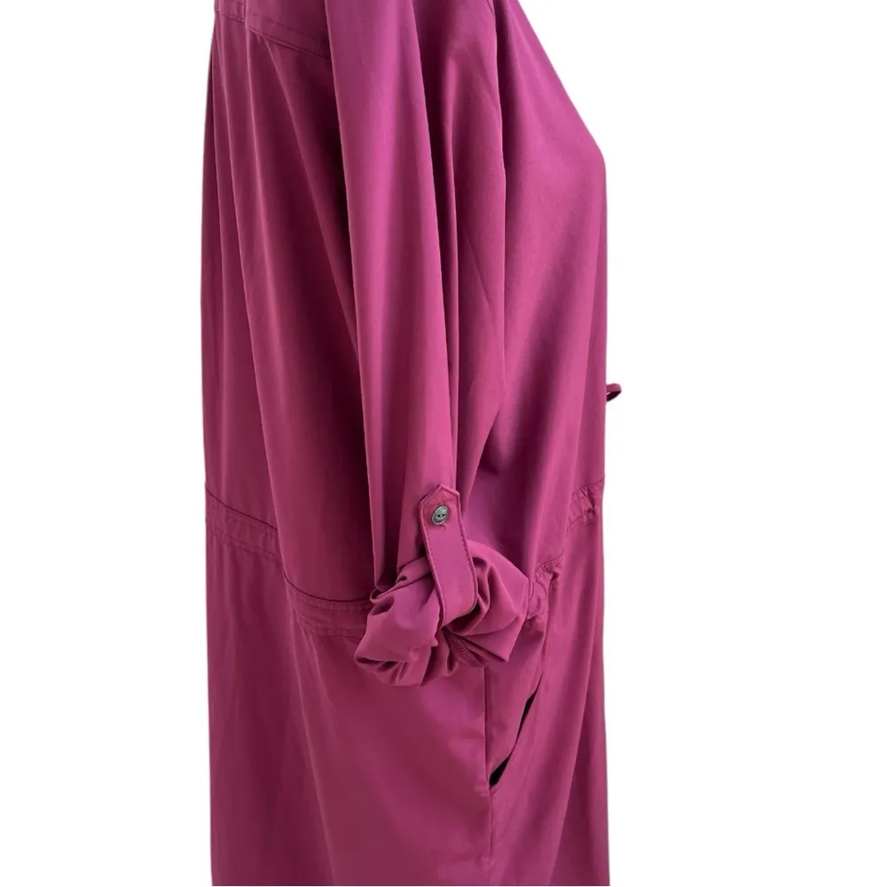 Orvis Vestido Pack and Go Knee Length Dress Magenta Size X-Large - Image 3
