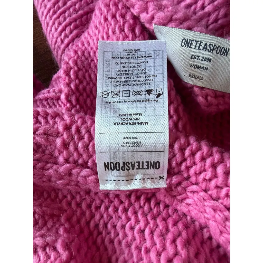 NWT One Teaspoon Pink Winona Keyhole Sweater - Image 6