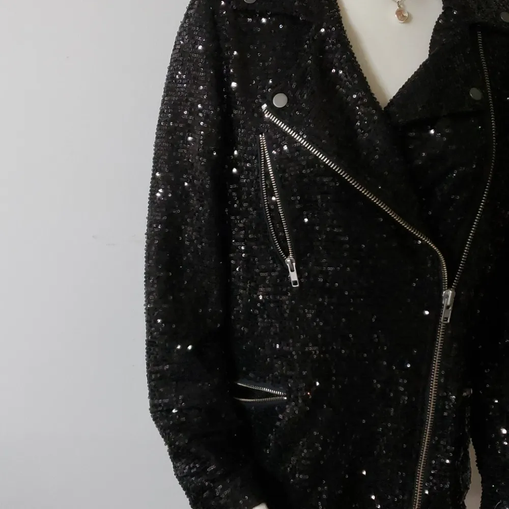 💯%Free people Midnight Message Moto Jacket - Image 12