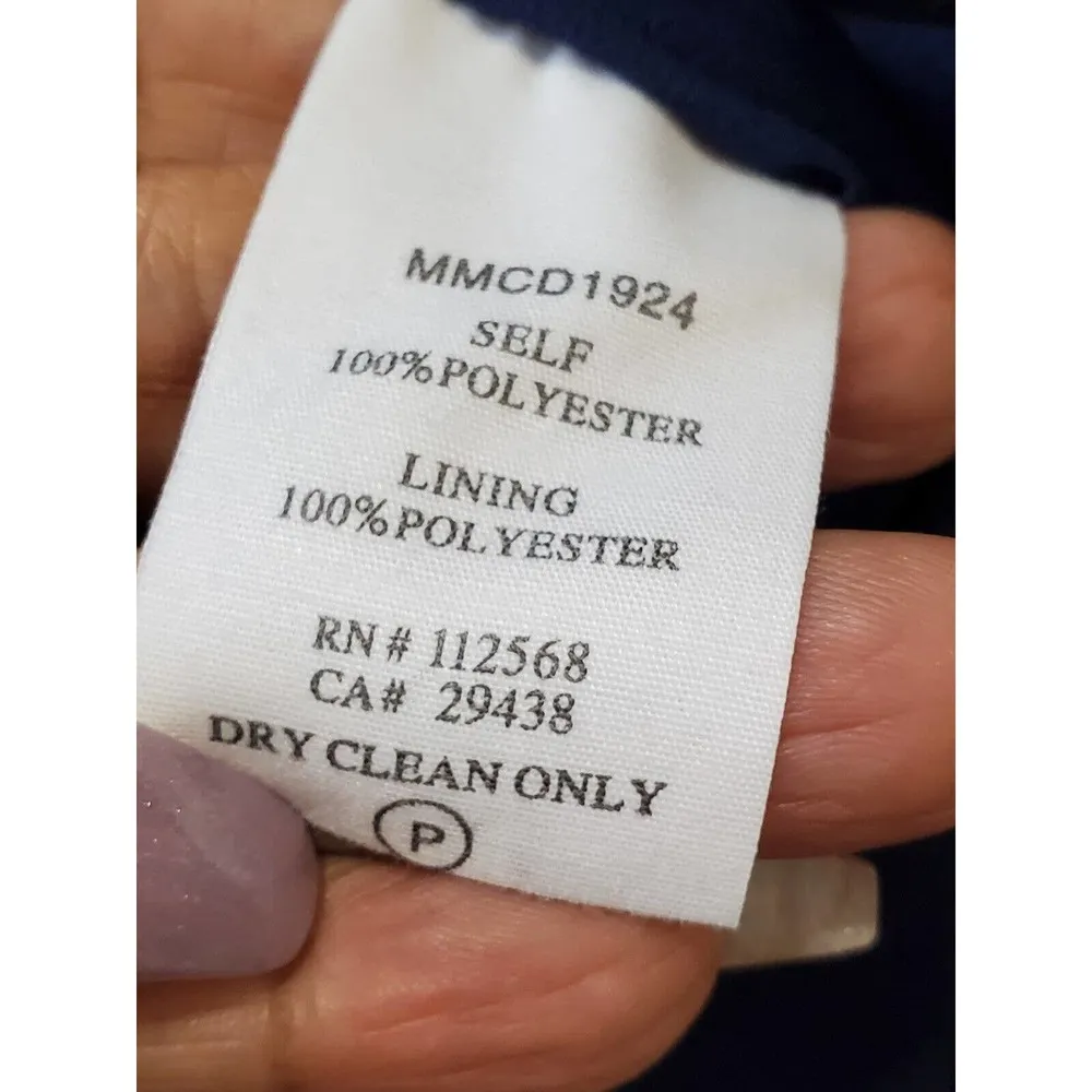 MM Couture Women's Floral Polyester V-Neck Sleeveless Knee Length Dress Size L - Image 9