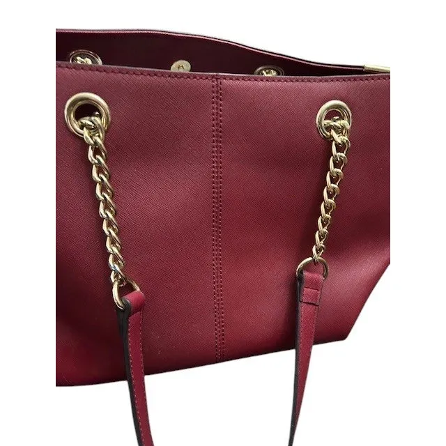 Wilsons Leather‎ Burgandy Purse Genuine Leather Roomy Sturdy Fall Elegant Luxe - Image 12