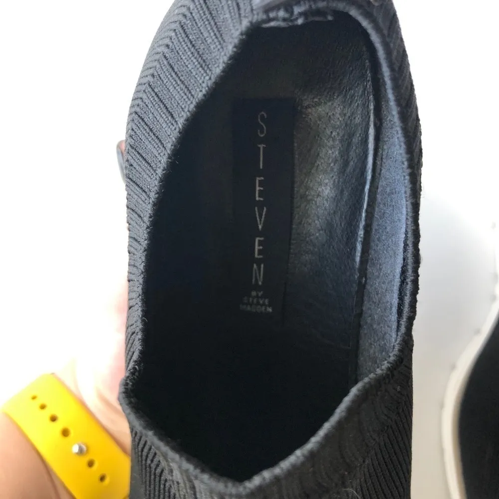 Steven‎ by Steve Madden Bell Sneaker Black Slip On - Image 8