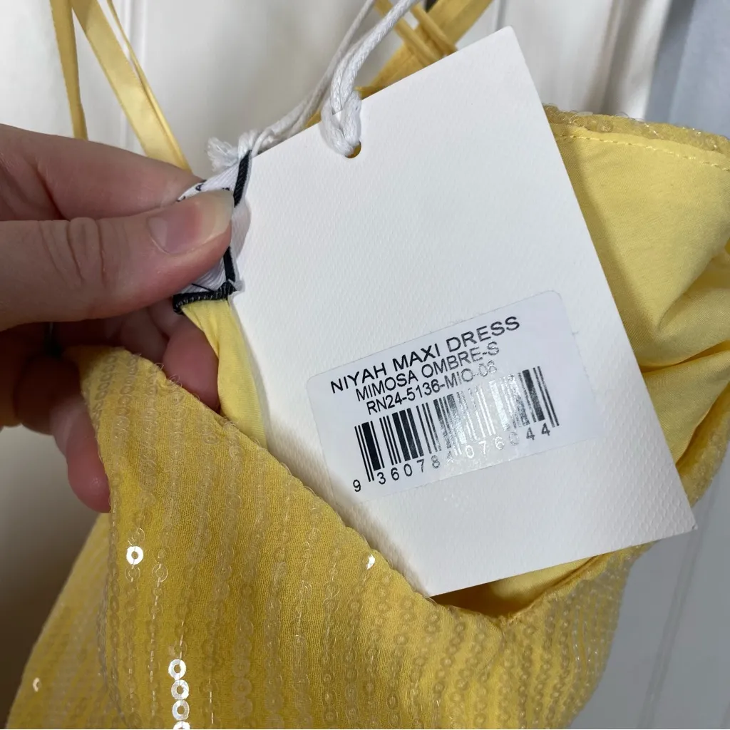 Runaway the Label‎ Niyah Maxi Dress in Mimosa Ombré size small nwt - Image 7