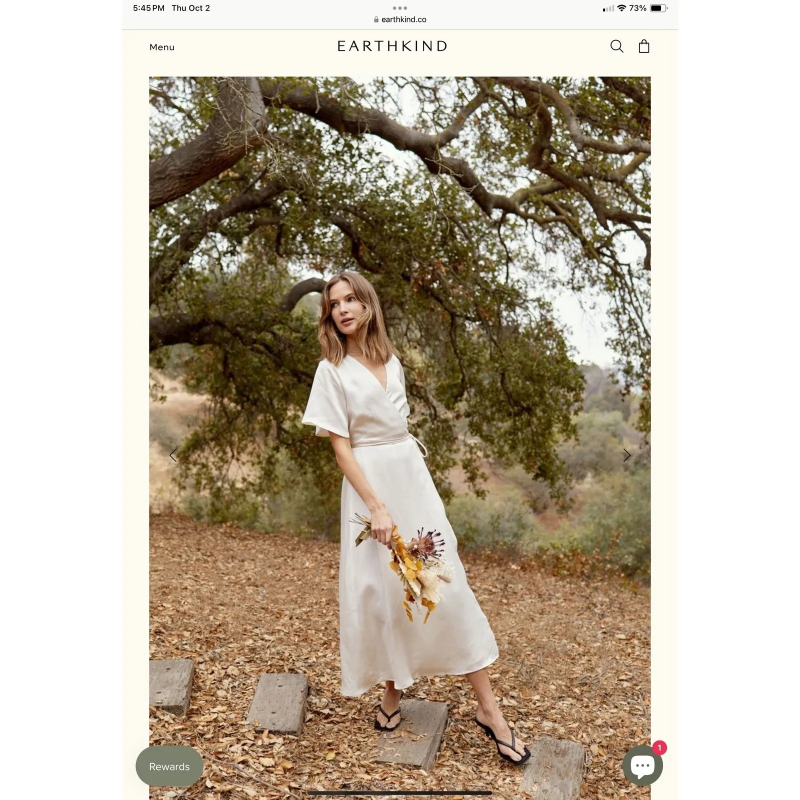 Whimsy + Row Lola Dress Size XXS Cream Wrap Tencel Maxi Flounce V Neck Womens - Image 2