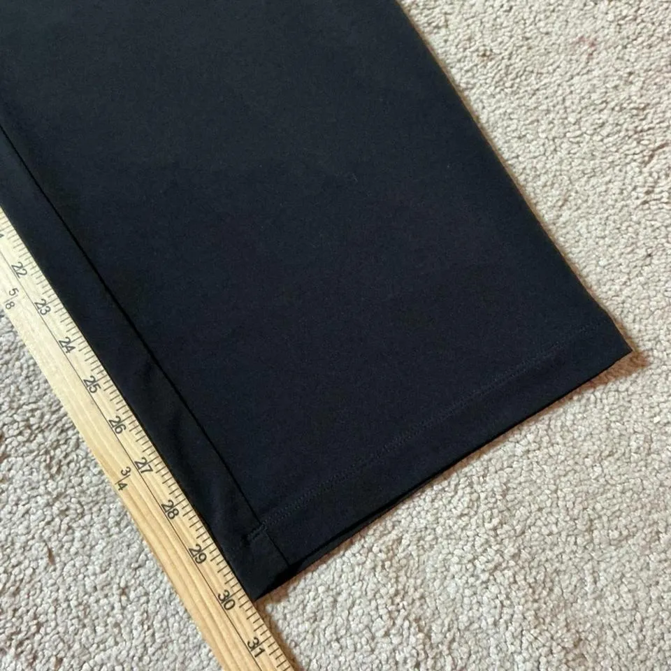 Susan Graver Essentials Black Jersey Knit Straight Leg Pants Plus Size 2X - Image 4