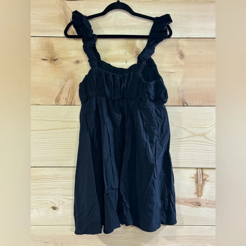 Abercrombie Mini Black Ruffle Dress - Image 3