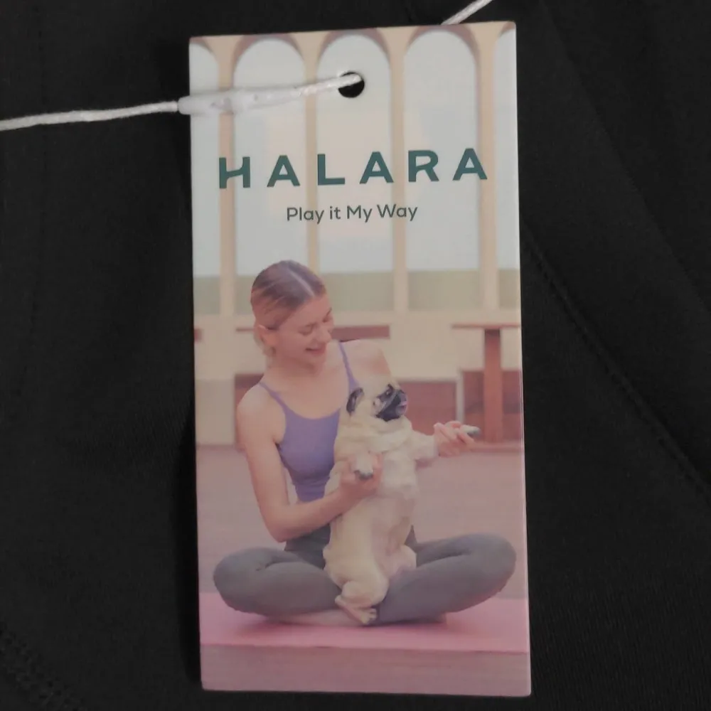 Halara V Neck Sleeveless Side Zipper Pleated Mini Golf Dress Black Small - Image 9