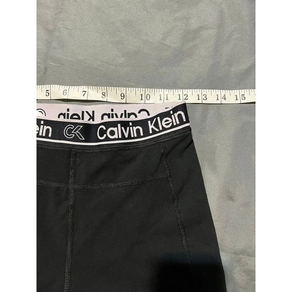 Calvin Klein Performance‎ Stretch Pants Womens Size Small Black White Logo - Image 8