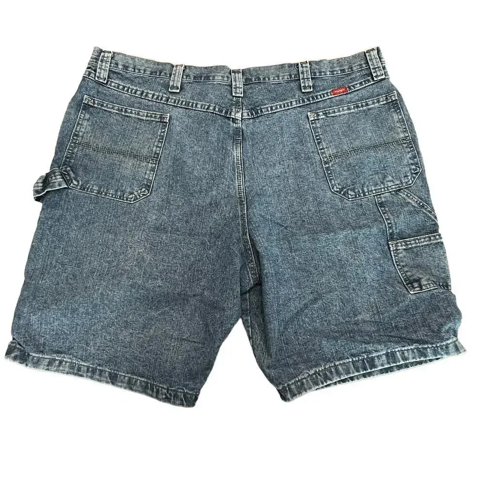 Wrangler Men's 44 Carpenter‎ Blue Jean Relaxed Fit 5 Pocket Denim Shorts - Image 5