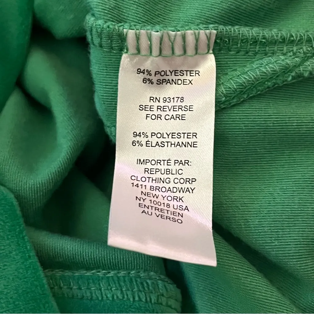 Truth by Republic Velour Zip Up Hoodie Pockets Green XL - Image 4