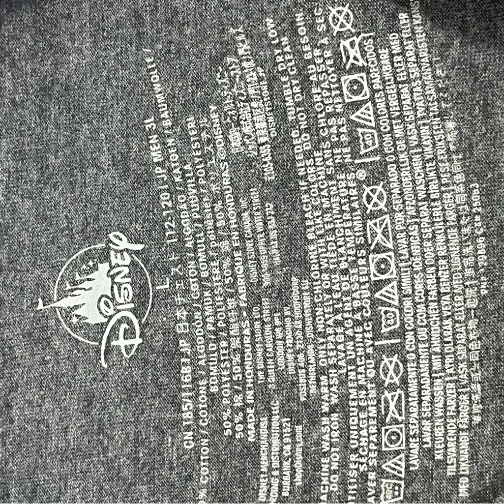 DISNEY BOO CREW HALLOWEEN SHORT SLEEVE TEE W/GOOFY AND GANG UNISEX L GRAY PREOWN - Image 4