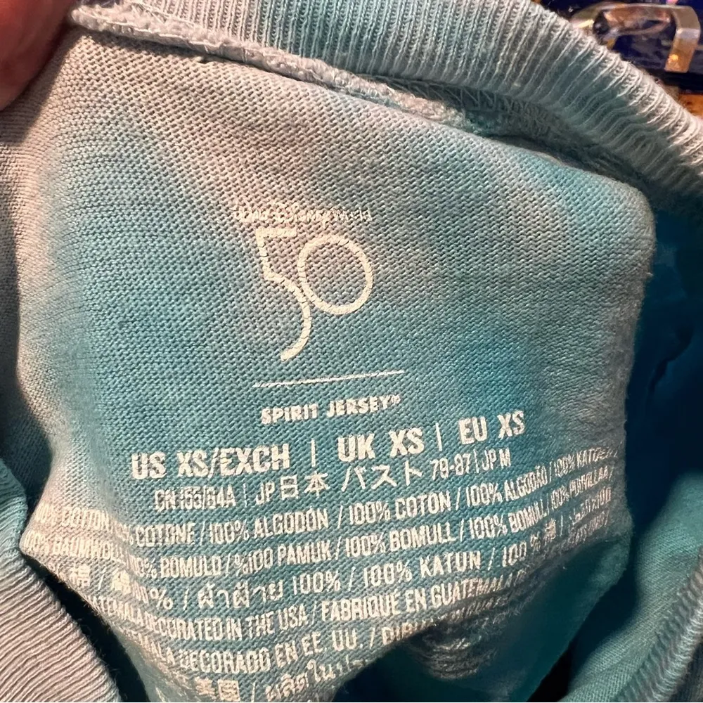 Parks runDisney 2022 Princess Marathon Spirit Jersey Tie Dye Blue - Image 4