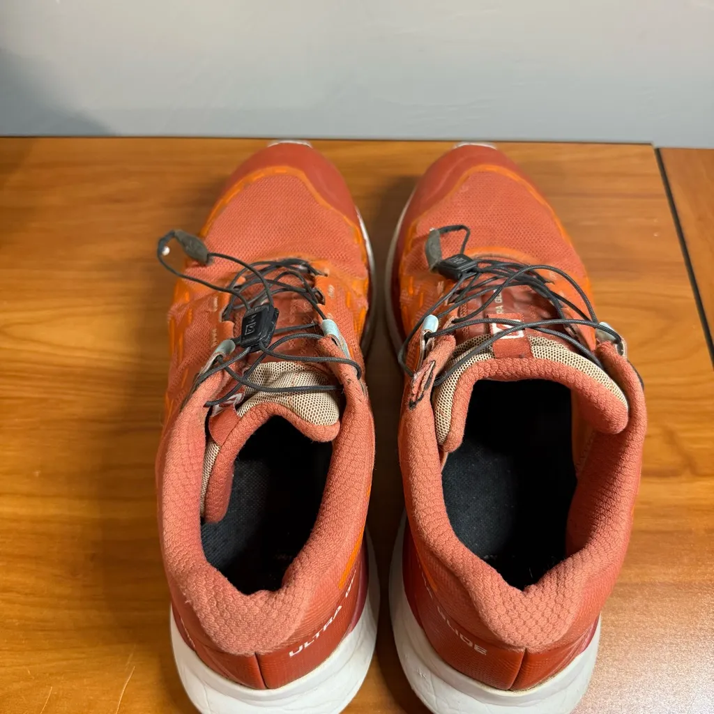 Salomon Ultra Glide‎ Womens Trail Running  Shoe Outdoor Mecca Orange/Red  Sz 11 - Image 4