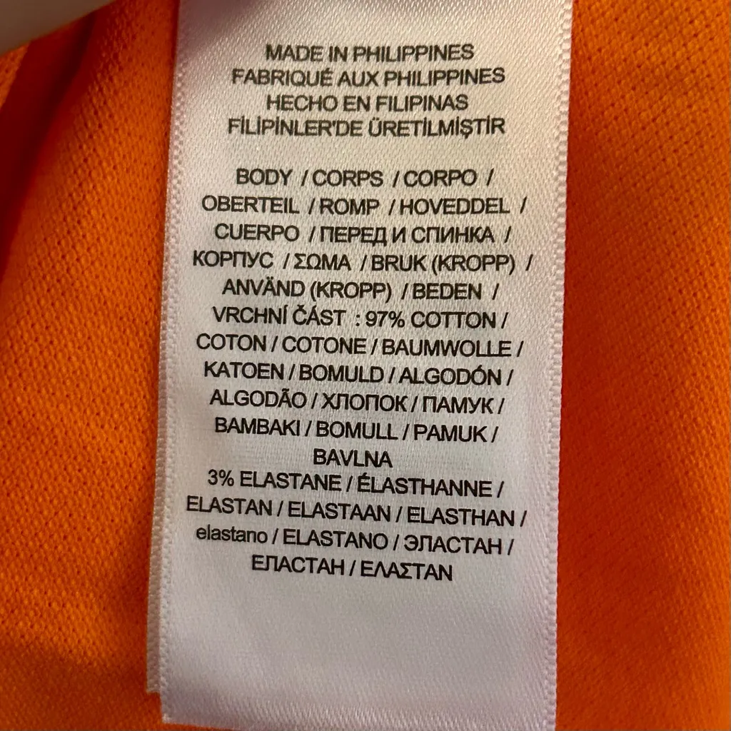 NWT Polo Ralph Lauren Orange Slim Fit Polo Shirt | Size: M | No Pony - Image 6