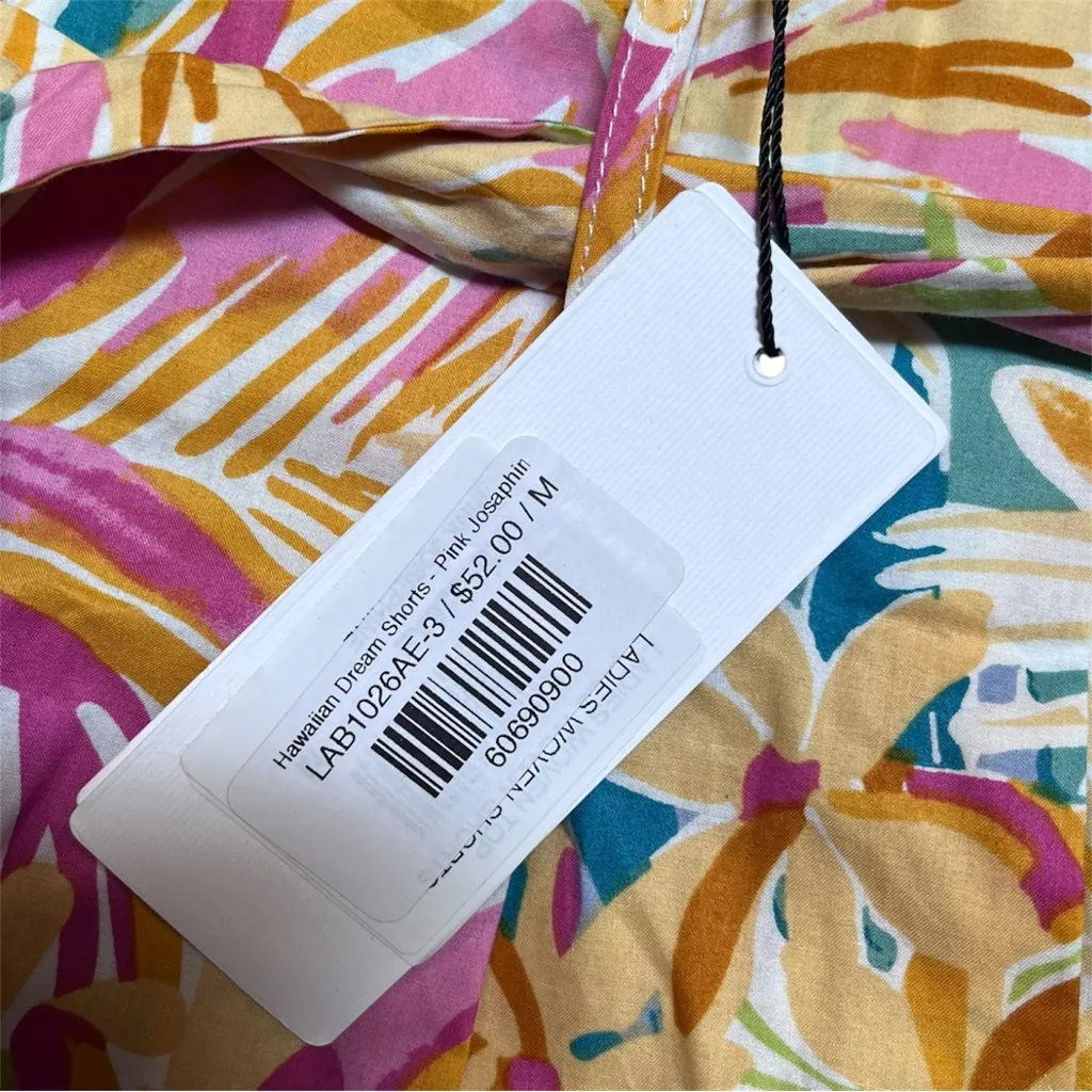 New Molly Braken La Bain Hawaiian Dream Med Belted Shorts - Image 3