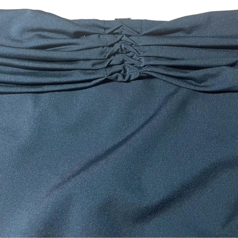 NWT Vintage Jantzen Black Ruched Waistband Bikini Bottom Womens Size 16 | XL NEW - Image 5