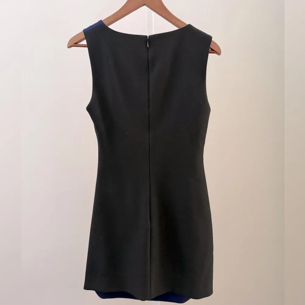 DIANE VON FURSTENBERG  Eliana Faux Wrap Dress Blue/Black Size 6 - Image 8