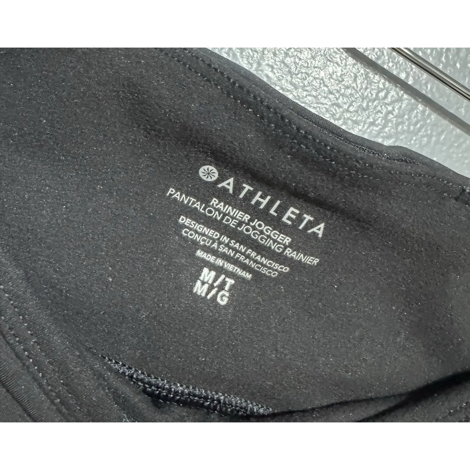 Athleta Pants Women's Black Large Distance Jogger Zip Pockets Athletic Pants - Image 6