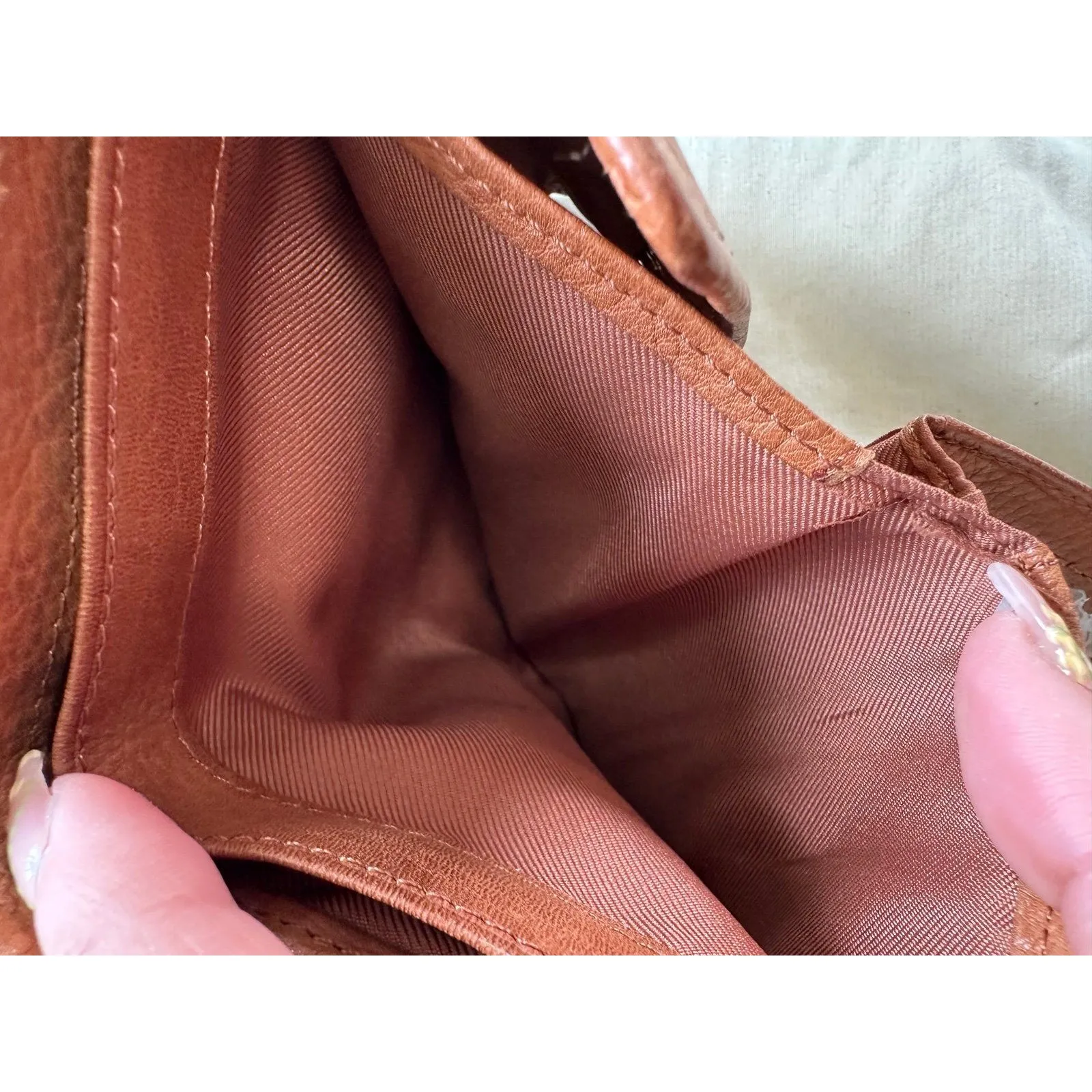 Fossil Popstitch Pebbled Genuine Leather Trifold  Removable ID Holder Wallet - Image 5