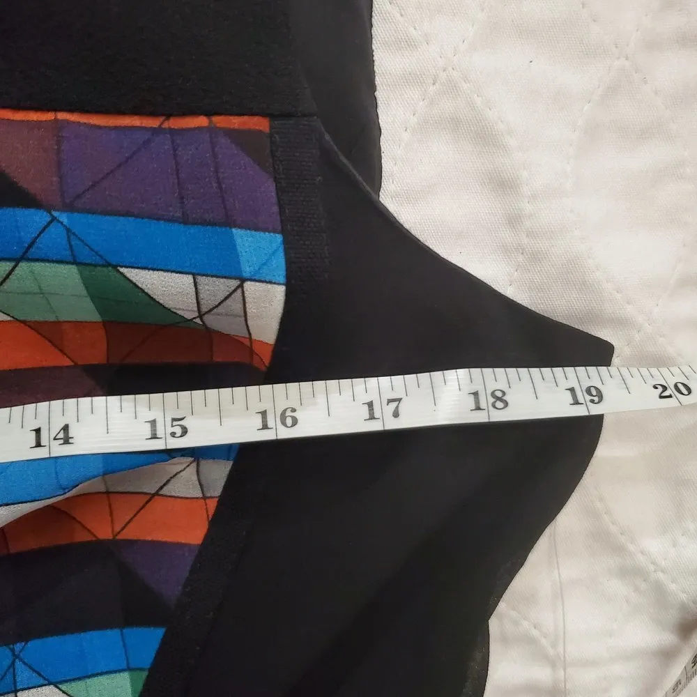 𝅺Rachel Roy Black Size 12 Boy Meets Girl multi color dress - Image 7