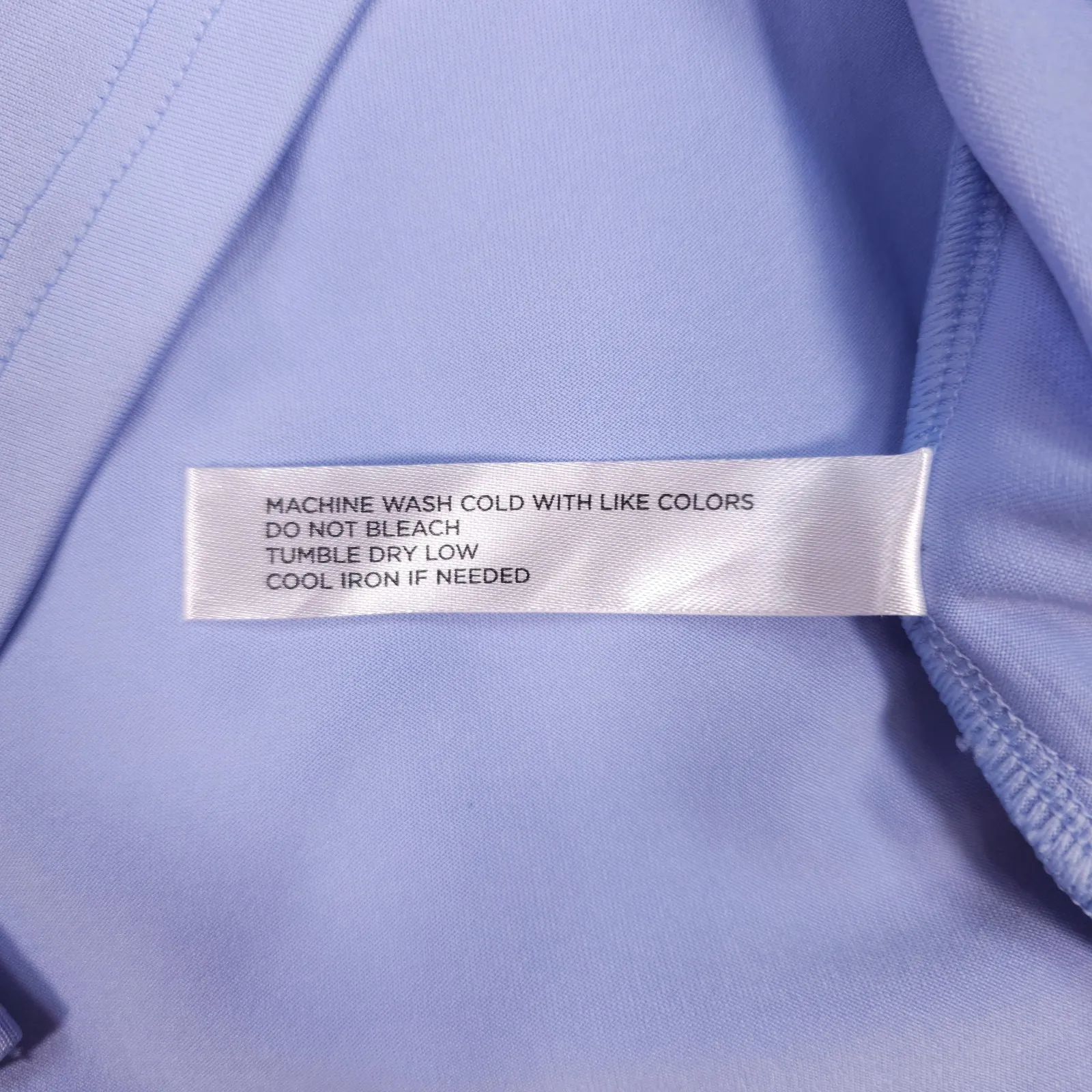 Tuckernuck Caroline Puff Sleeve Performance Jersey Polo Light Blue Small - Image 7