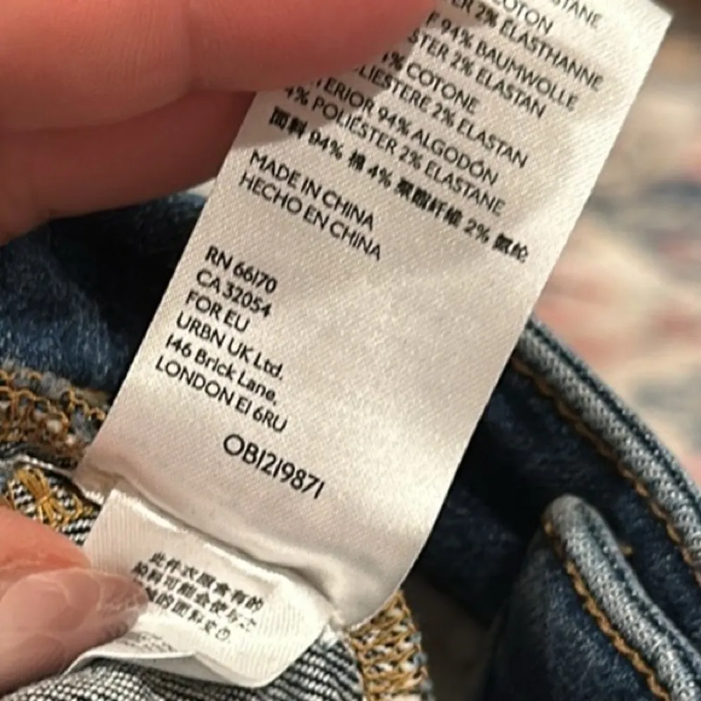 ANTHROPOLOGIE Pilcro Letterpress Chic Denim Blue Stretch Women's Jeans 25 - Image 9