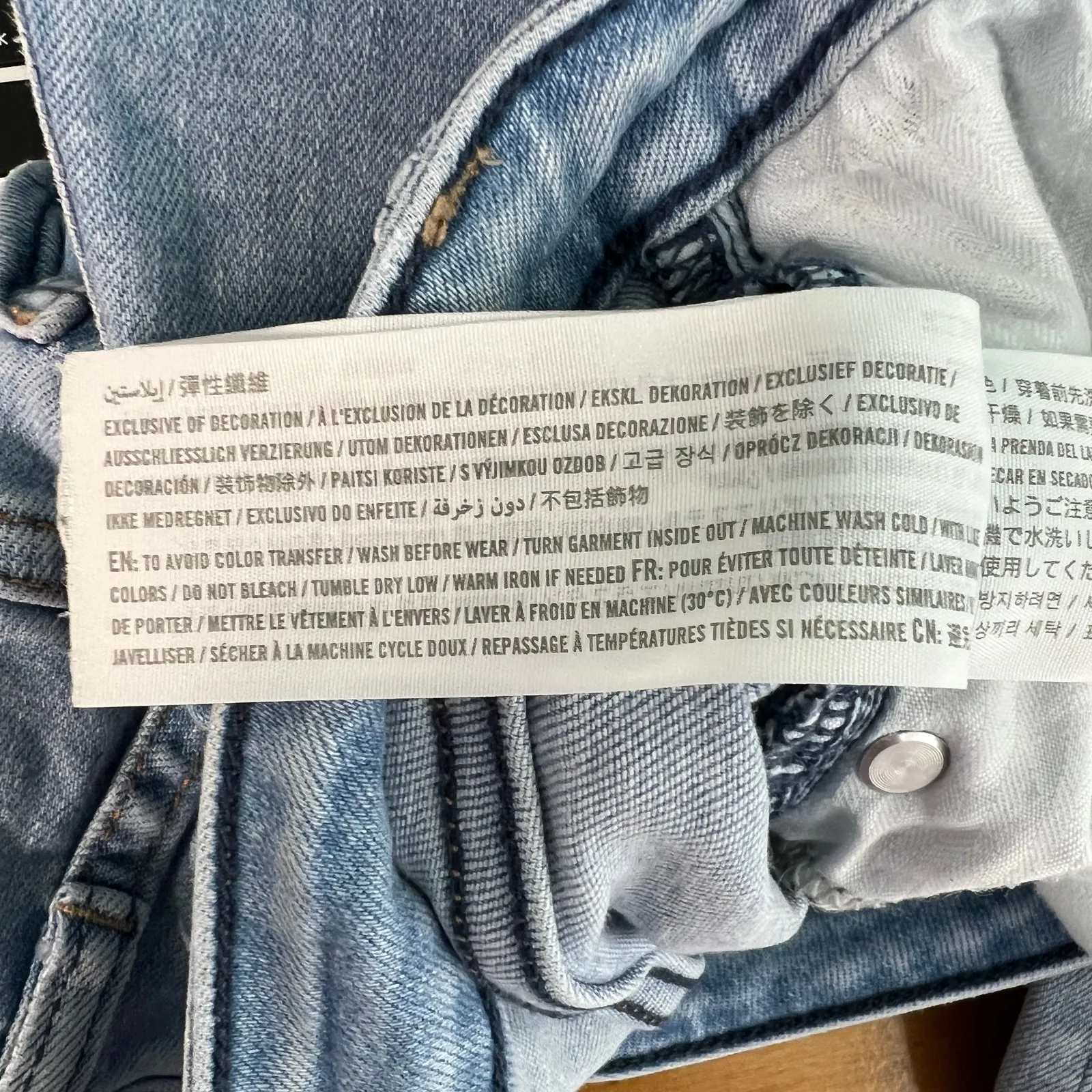 Abercrombie & Fitch The Supper Skinny Ankle High Rise Distressed Womens Jeans 34 - Image 11