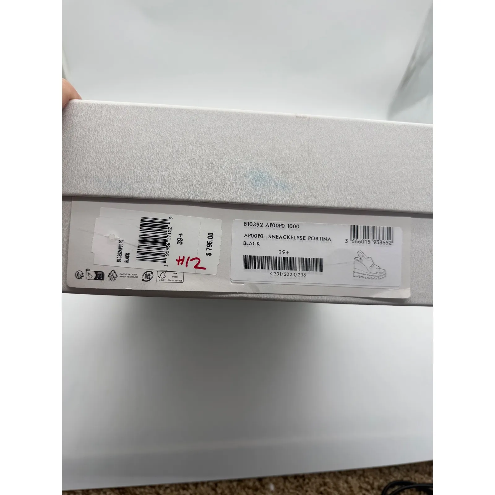 NIB Stella McCartney SneakelysePlatform Wedge Sandal Black Sz9.5 $795 - Image 14