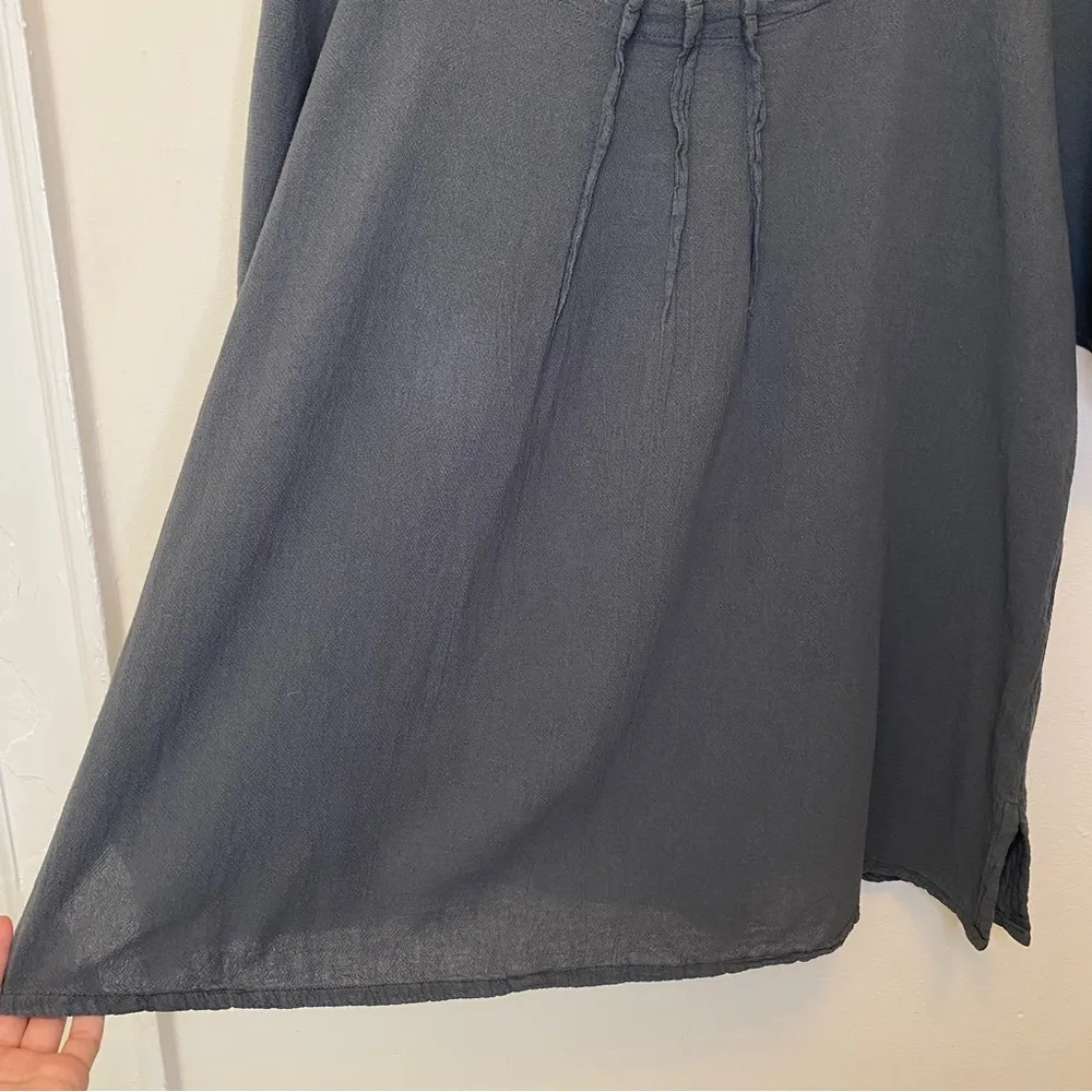 OH MY GAUZE Scoop Neck Short Sleeve Gathered Neck Detail T - Image 7