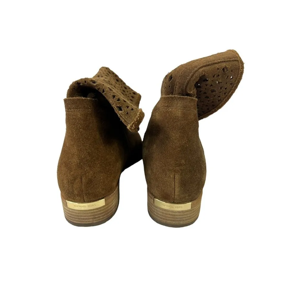 Michael Kors Women's Brown Rust Small Heel Ankle Boot - Image 4