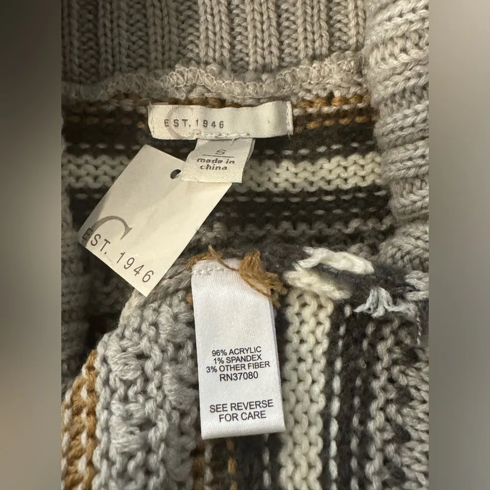 Est. 1946 by Cato Women's Lightweight Long Sleeve Color Block Sweater, Sz Small - Image 6