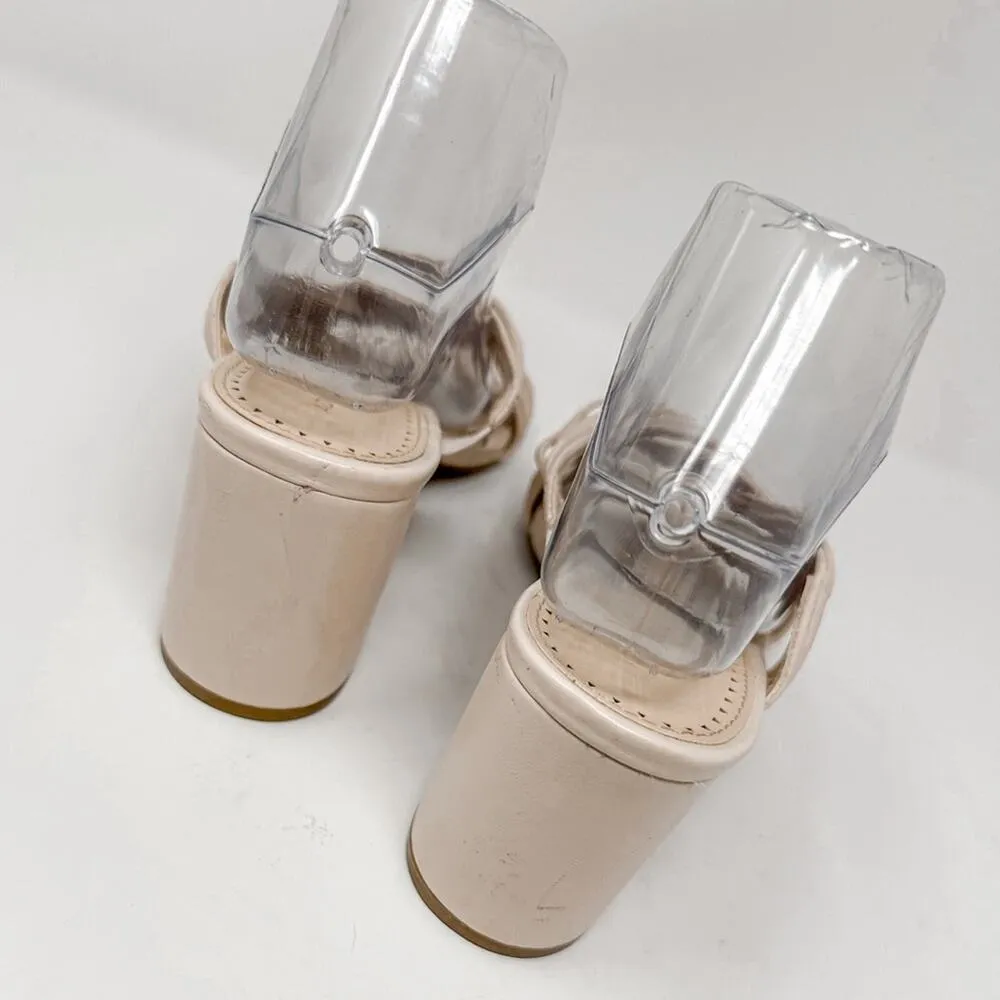 NEW Adrienne Vittadini Annalee Ivory Strappy Sandal Mule Heel, Size 9.5 - Image 8