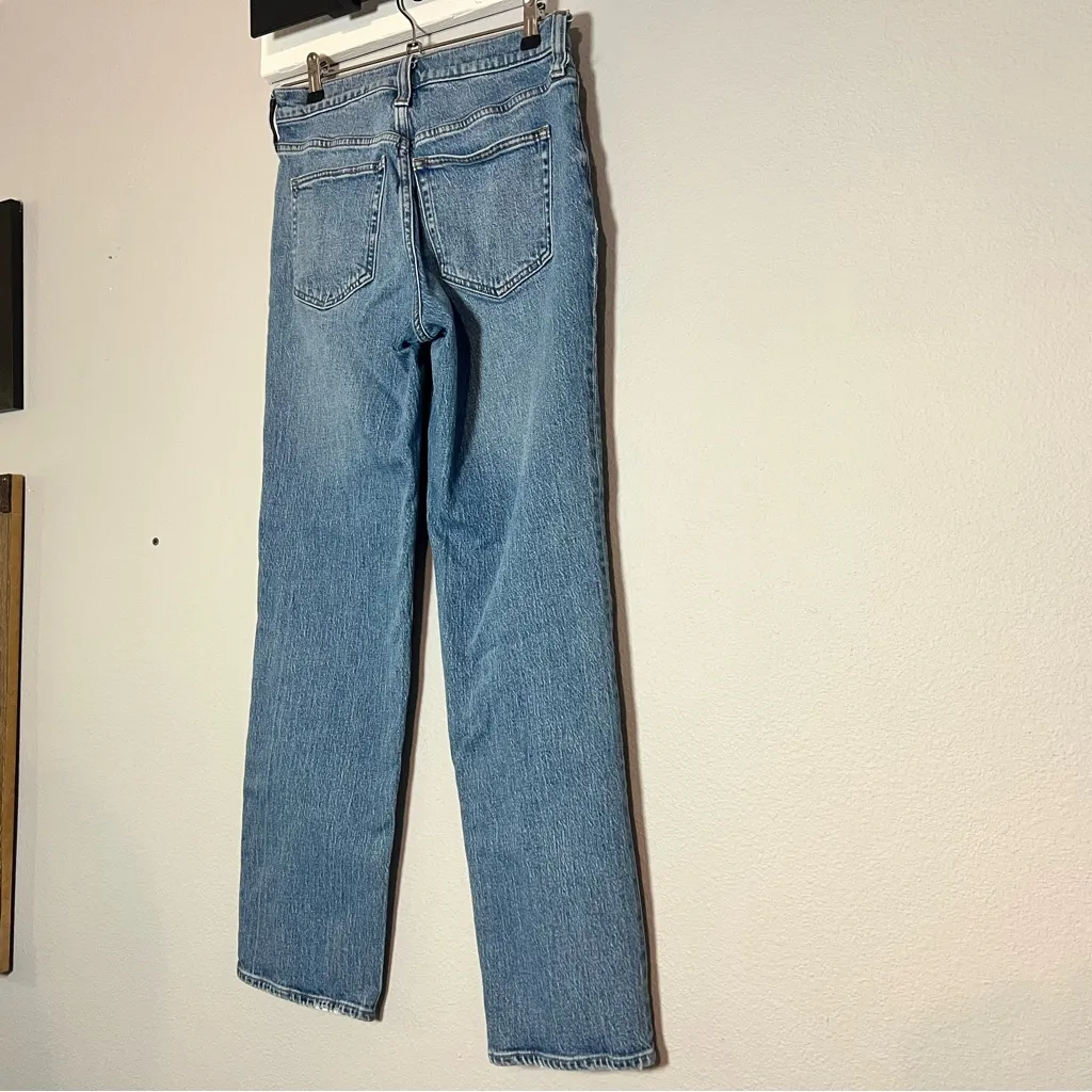 J. Crew Mid-Rise 90s Classic Straight Jeans Blue Size 25 Midrise - Image 9