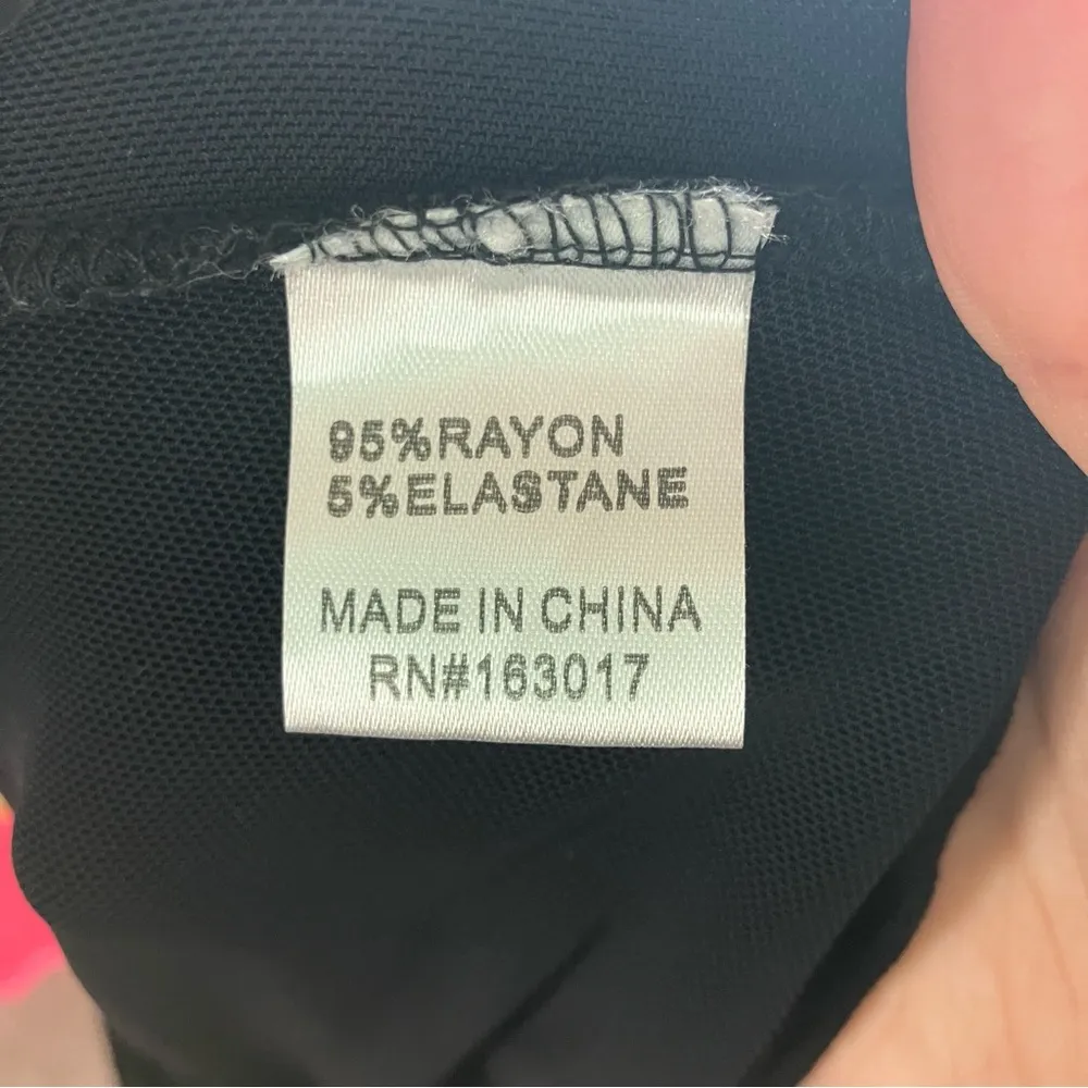 Princess Polly | Black Ribbed Knit High Rise Pants 6 - Image 4