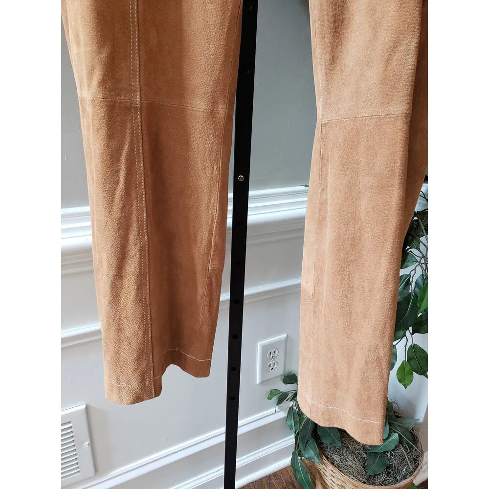 Wilson Leather Maxima Pants Womens 16 Brown Lined Genuine Suede Bootcut Leg - Image 10