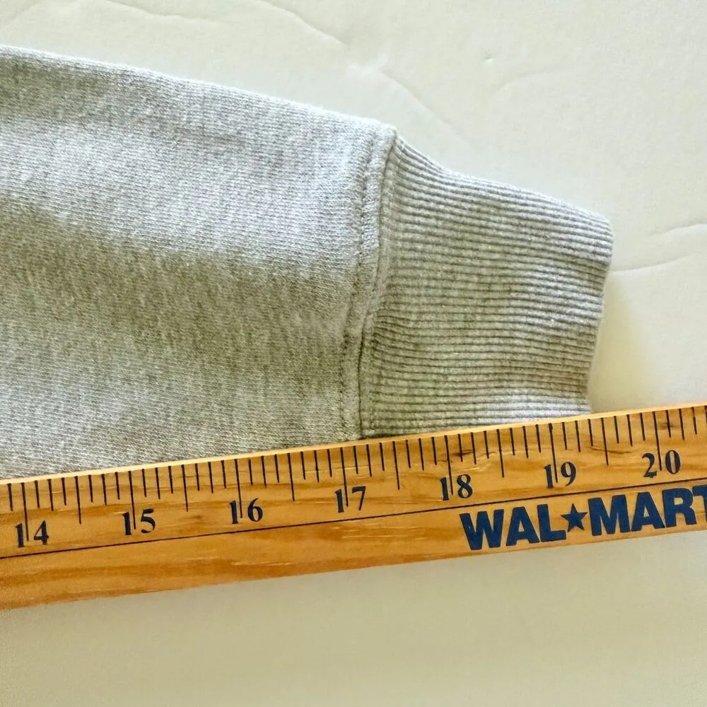 Wildfox Rainbow Pride Gray Half Zip Retro Fit Banded Cuff Cozy Pullover Sweat S - Image 6