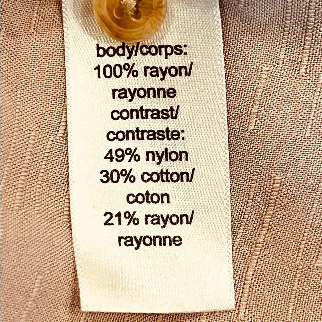 Maurices Women's XL Lace Bodice Mauve Peplum 3/4 Sleeve Boho Peasant Babydoll - Image 5