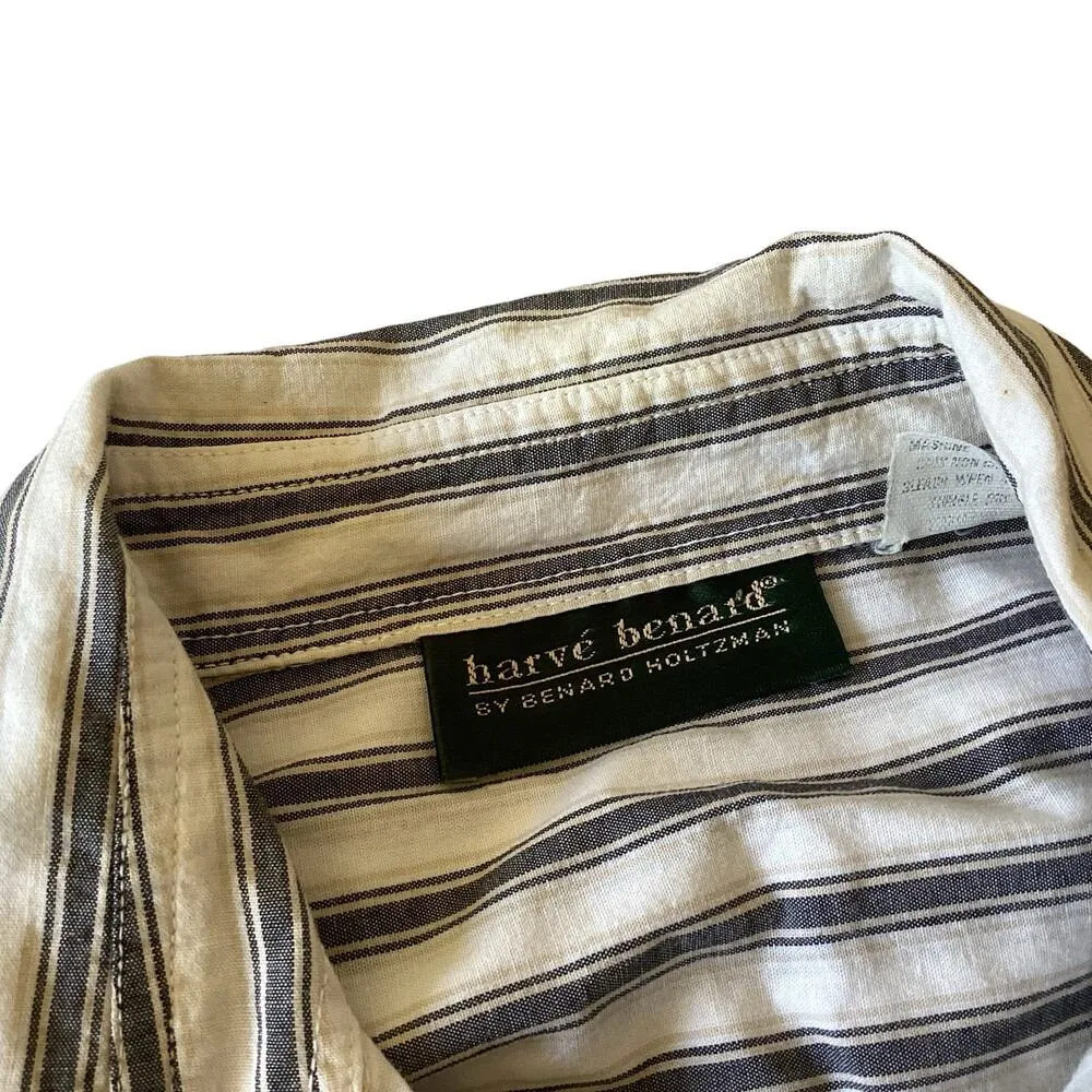 Harvé Benard Harve Benard Striped Button Down - Image 4
