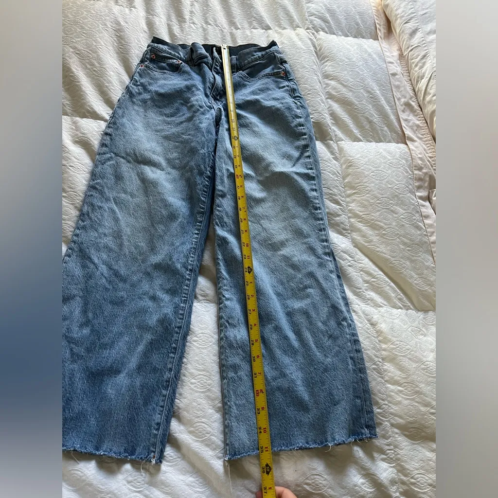 J Crew wide leg crop jeans size 26 - Image 2