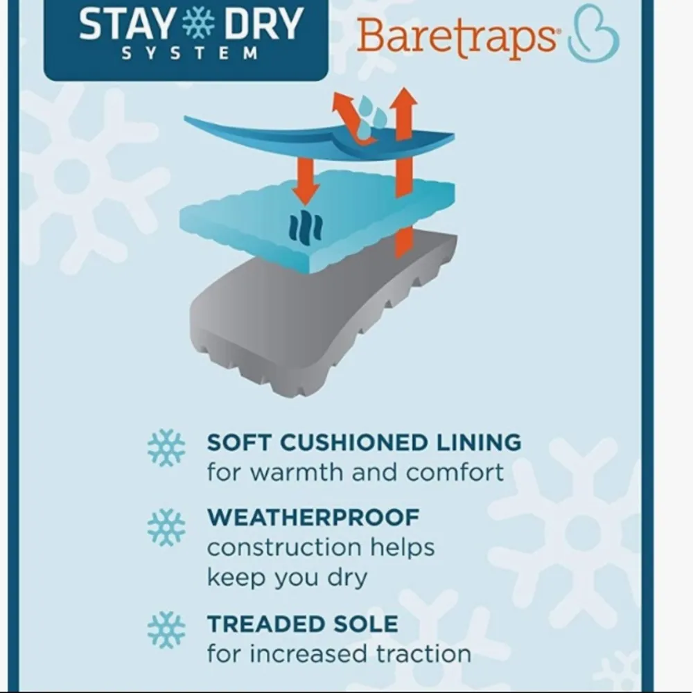 BARETRAPS Acelyn Water Resistant Faux Fur Lined Stay Dry System Technology Sz 6 - Image 2