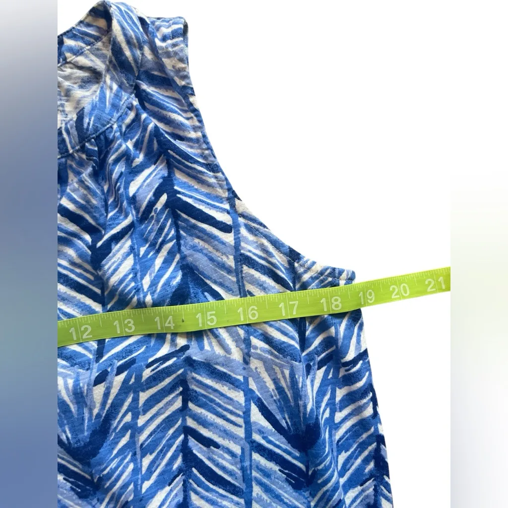 Lilly Pulitzer Lapis Blue Costa Kipper Top Size Small - Image 5