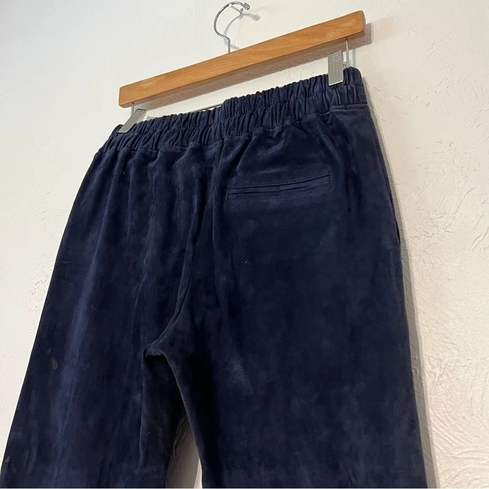 Ines & marechal lamb leather suede tapered pants size S Green - Image 6