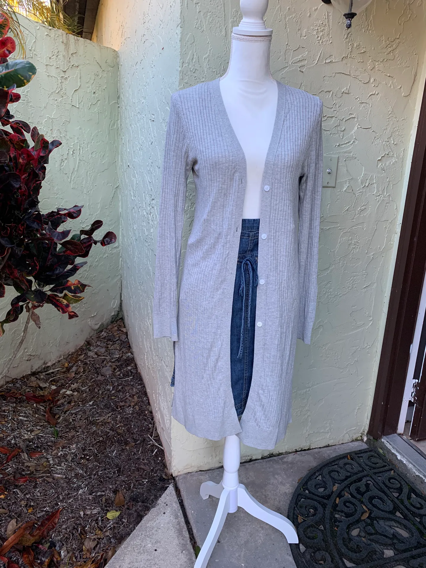 NWOT  Cali Linen Blend Ribbed Cardigan - Image 5