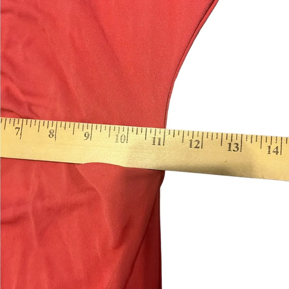 Nicole miller orange sleeveless maxi Bodycon dress size 4 - Image 9